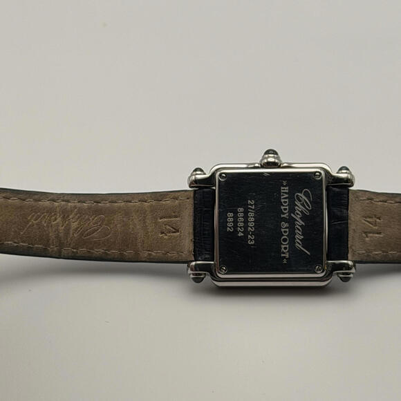 Chopard Happy Sport Diamond Square Watch – Stainless Steel – Swiss Made - Picture 7 of 11